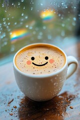 Coffee with a Smiley Face