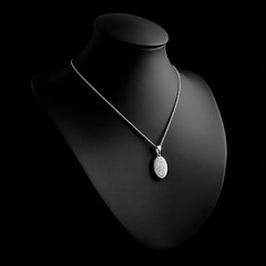 Elegant pendant necklace on display
