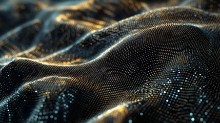 Futuristic abstract technology background featuring digital plexus mesh network, geometric data connections, and dynamic blue lines on a dark gradient backdrop




