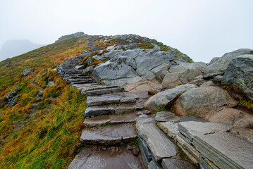 Sherpa Stairs for Reinebringen Hike in Lofoten - Norway
