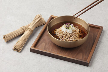  Soba is buckwheat noodles made from buckwheat flour.