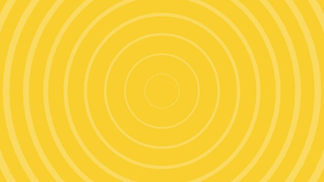 Vibrant Yellow Concentric Circles Pattern