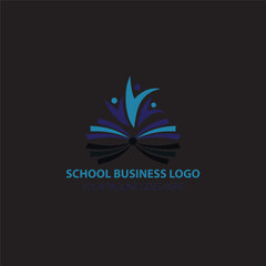 School book children Logo template