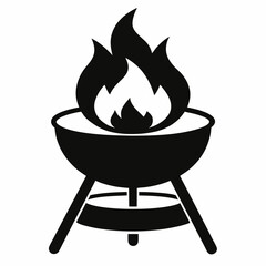 barbecue grill isolated on white