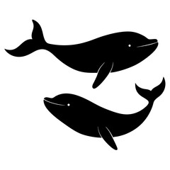 silhouette of a shark