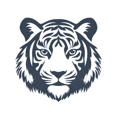 Tiger Head Vector Illustration:  A Powerful Graphic Design Element