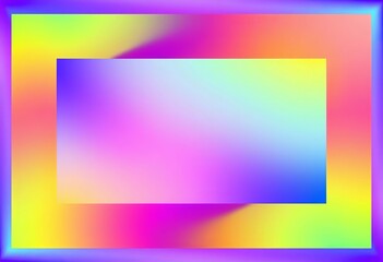 Fototapeta premium Abstract vibrant gradient rectangle, seamless pattern design, flow, vector