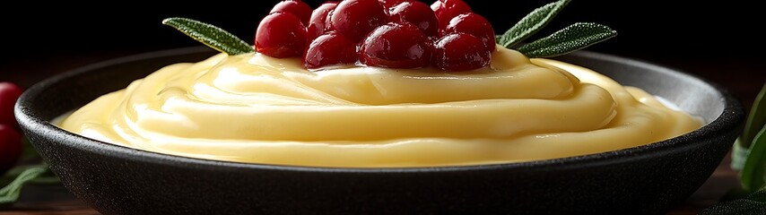 Creamy Dessert with Berries
