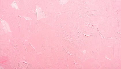 Abstract pink acrylic surface. Oil painting texture on canvas. Hand painted