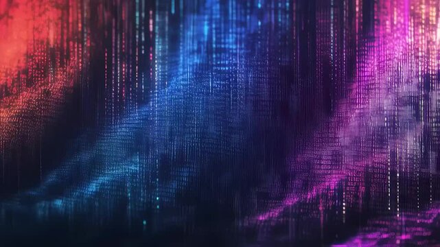 Binary code background and development code as a background, Abstract futuristic technology