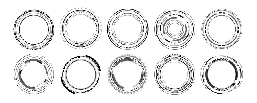 png futuristic computer interface with empty panel vector concept screen template background modern dashboard technology wallpaper layout shape frame web cyber display power element design


