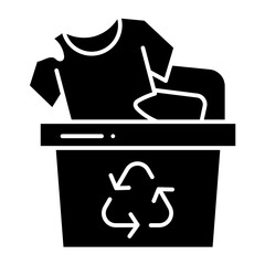 Fabric Waste glyph icon
