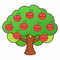 tree with apples