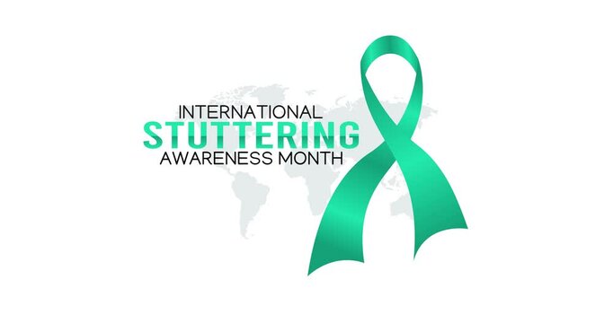 international stuttering awareness month motion video, ideal for international stuttering awareness month celebration