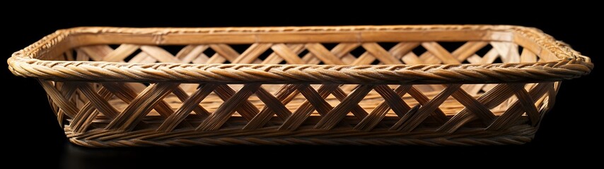 Rectangular woven basket