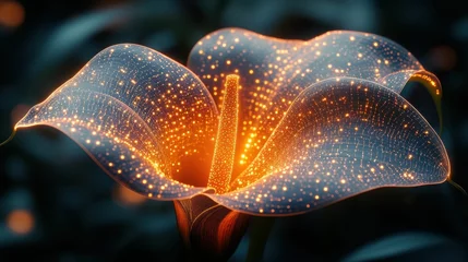 Glowing Calla Lily Digital Art © Wirestock