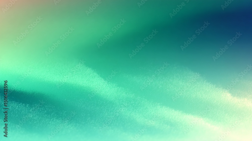 Poster tranquil ombre background in serene seafoam green and soft teal creates an atmosphere of calm and pe