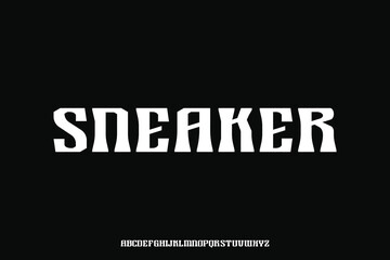 Display alphabet font vector design suitable for headline, poster, logo, magazine and many more