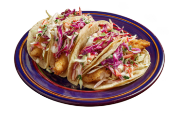 Delicious Crispy Fish Tacos with Coleslaw A Culinary Delight