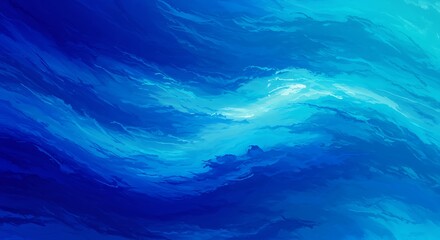 Fototapeta premium abstract blue background with waves