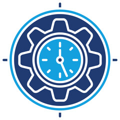 Effective Flat Blue Icon