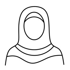 Saudi People Line Vector