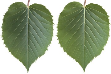 Two Green Leaves Isolated
