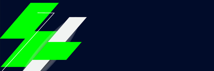 Abstract blue banner design vector, dynamic sporty horizontal background template for media promotion or web banner. vector