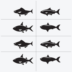 fish_group_vector_image