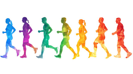 Obraz premium A person transitioning from a sedentary to an active lifestyle, showing growth in health and fitness 