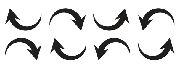 black arrow icon on white background. flat style. arrow icon for web site design