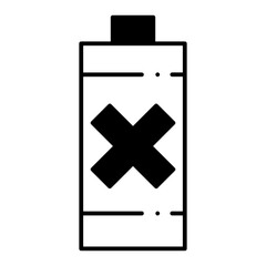 Obraz premium Dead Battery dualtone icon