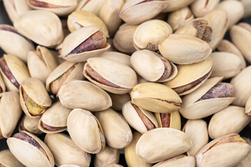 Pistachios texture and background. Tasty pistachios as background, as pistachios texture
