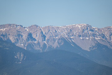 snow covered mountains