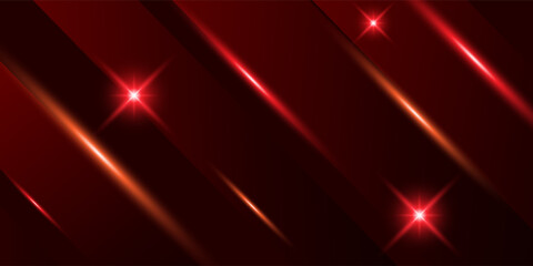 red technology background with motion neon light effect.Vector illustration.