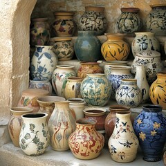 Pottery for sale, Tabarka, Tunisia, North Africa