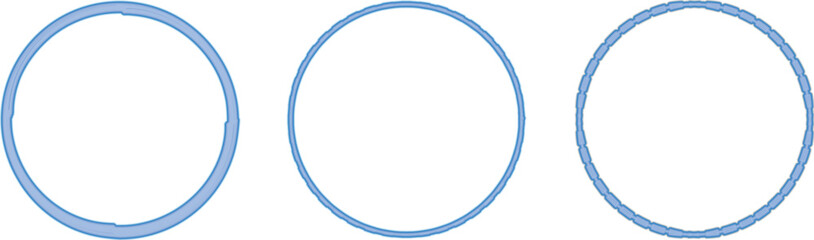 vector illustration of a set of Circle