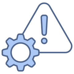 Risk Management Blue Icon