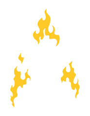 Decorative element to illustrate angry emotion. Symbol of evil, negative and bad facial expression. Angry expression element. Vector cartoon illustration