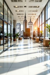 Fototapeta premium Expansive white floor, a blank of minimalist design in spacious setting