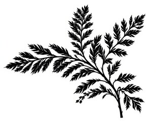 Striking black and white silhouette of a lone tree, masterpiece of natural art design