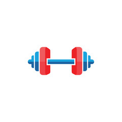 Colorful Dumbbell Logo – Modern Fitness, Gym, and Workout Brand Icon