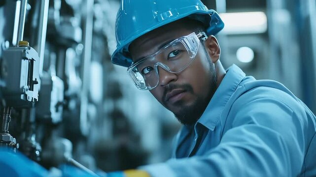 Close-up of engineers documenting transformer readings, their faces focused behind safety glasses as they inspect cooling systems and oil tanks under the harsh sunlight at the subs