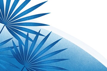 Summer background with palm leaves. Grunge textured and overlay effect. Tropical leaves background. Flat stylized illustration for banner, wallpaper, backdrop, advertising, poster, cover