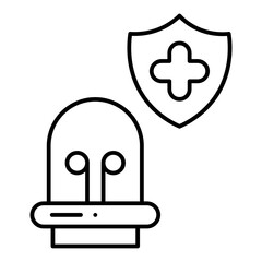 Emergency Cover line icon