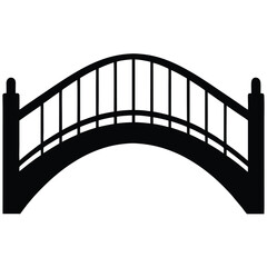 bridge vector illustration  bridge, crossing, road, connection, path, structure, architecture, transport, cityscape, engineering
