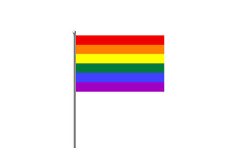 Colorful horizontal rainbow flag