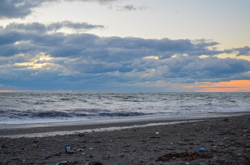 Sea view. storm