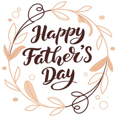Beautiful Typography on Happy Father's Day Father's Day celebration Father's Day Greetings card