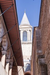 Architecture and architectural elements of Topkany Palace in Istanbul.